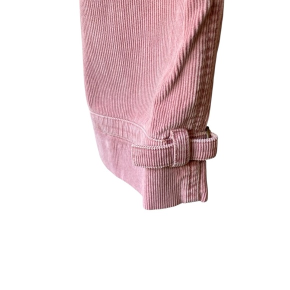 Garnet Hill Dusty Rose Pink High Waist Ribbed Cotton Corduroy Cuffed Pants SZ 8 - Picture 8 of 13